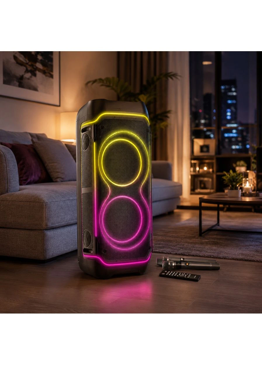 Портативна акустика ZXX-5540 100Вт / Портативна колонка акумуляторна USB/TWS/TF/FM/BT / Переносна колонка з 2 мікрофонами та Kronos (396645620)