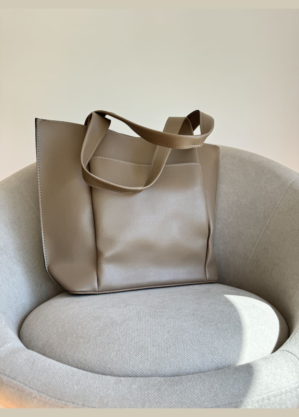 Стильная женская сумка шопер Assel Laura Cofee Barbaris (302891864)