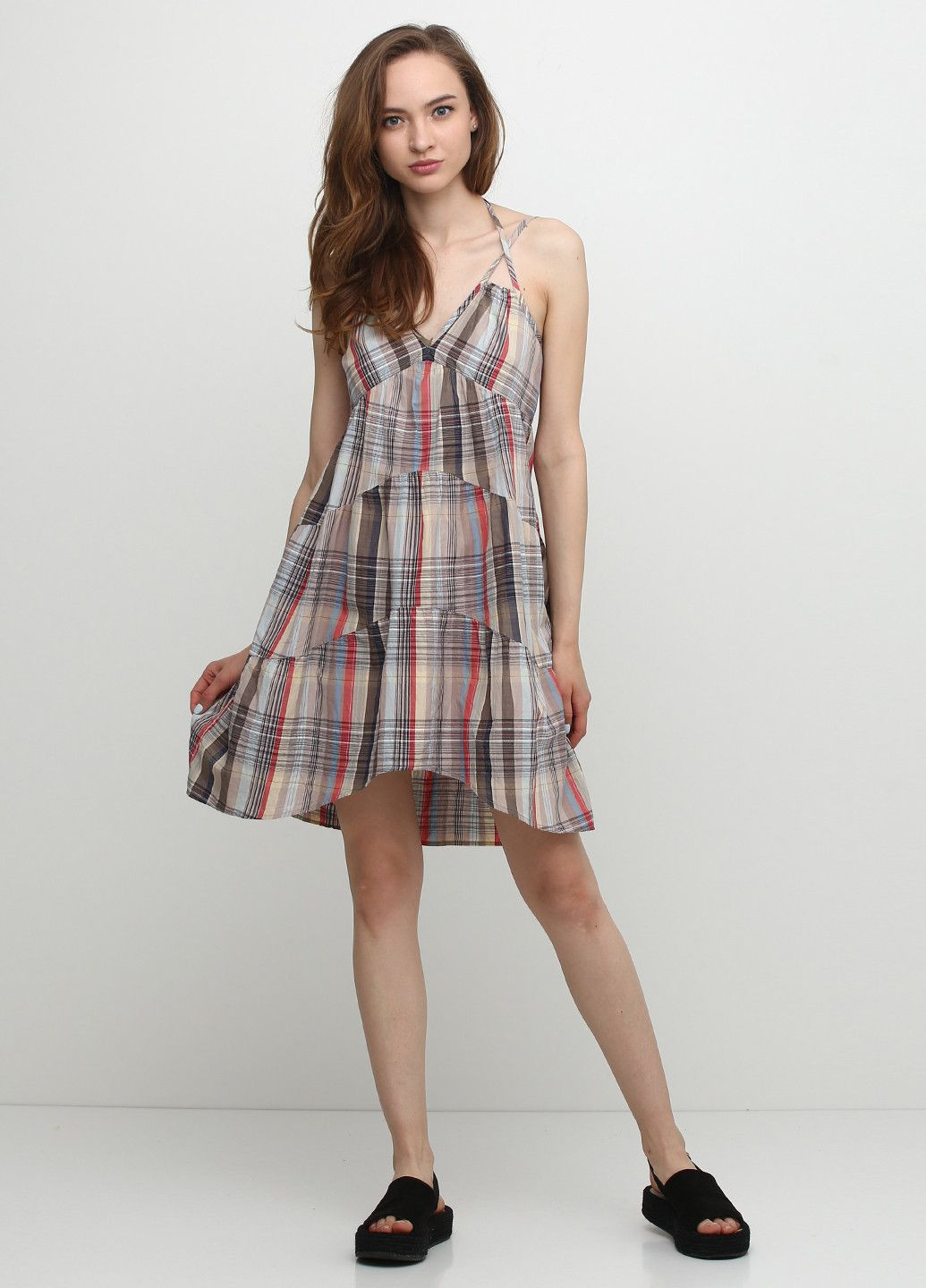 Летний женский сарафан серый Juicy Couture