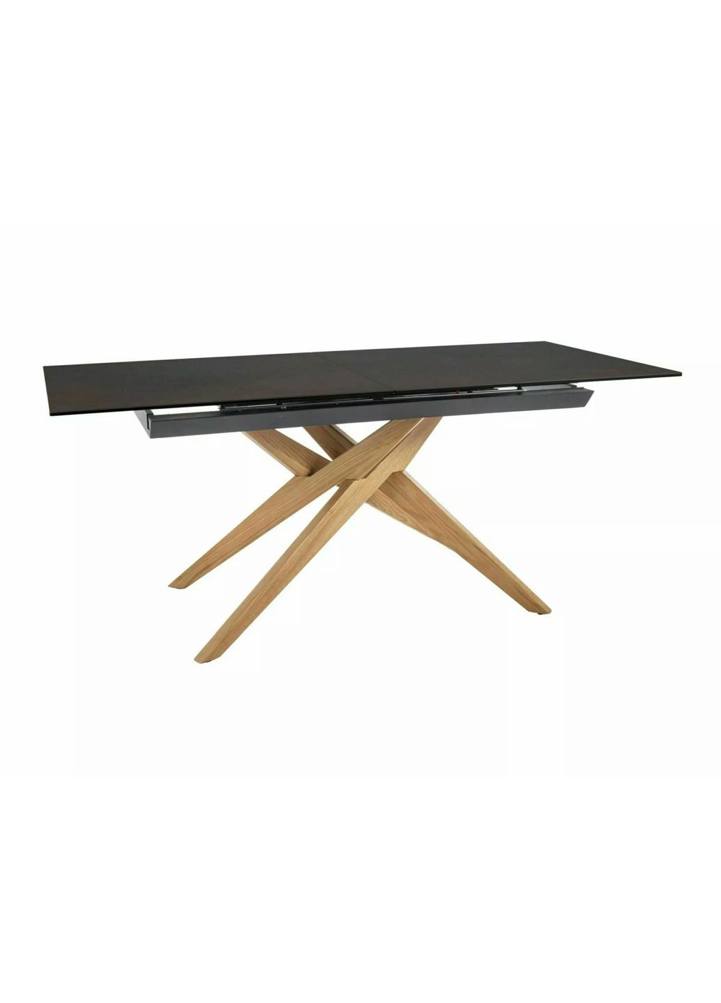 Стіл обідній розкладний LORETO CERAMIC Бронзовий Ossido Bruno / Дуб Діаметр 180(230)X90 LORETOBROD180 Signal (372178762)