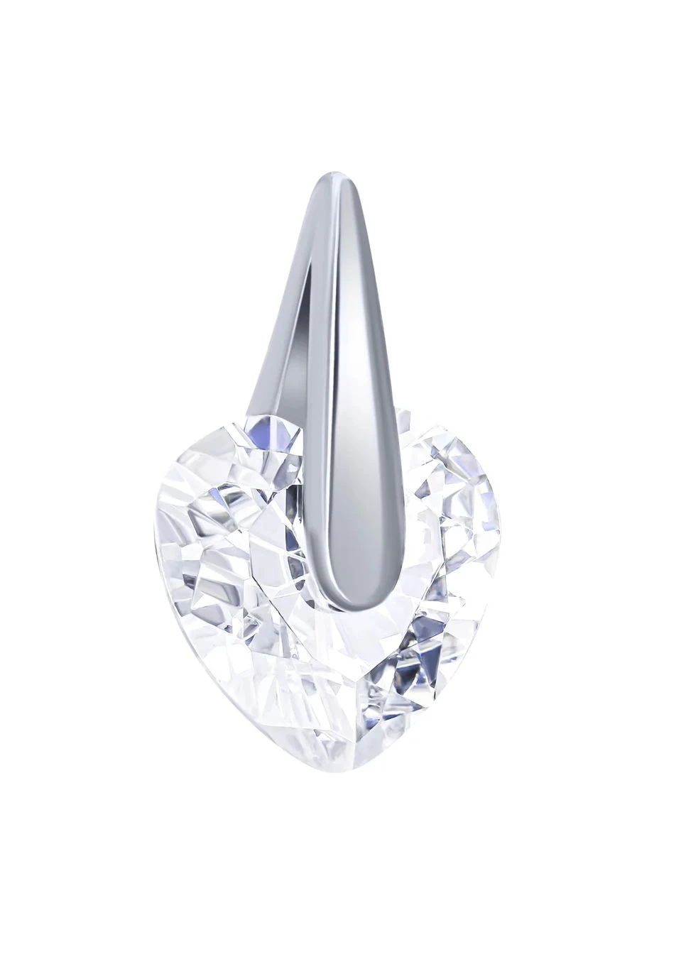 Срібний підвіс «Crystal Heart» AURA (399440867)
