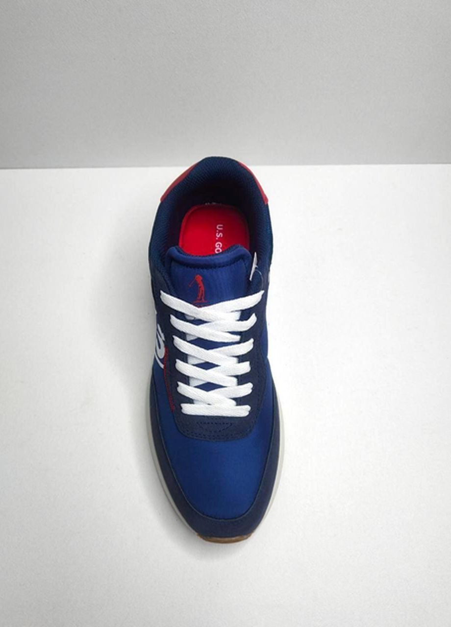 Синие демисезонные кроссовки u.s. golf club, размер 40, стелька 26 см, с белым US