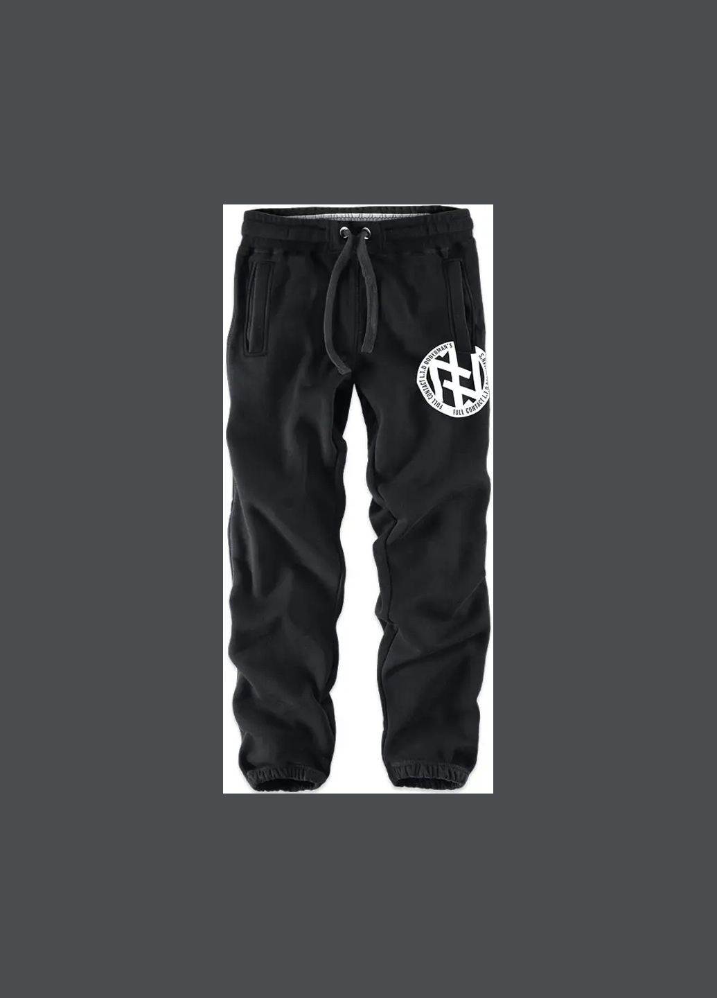 Черные демисезонные брюки Dobermans Aggressive