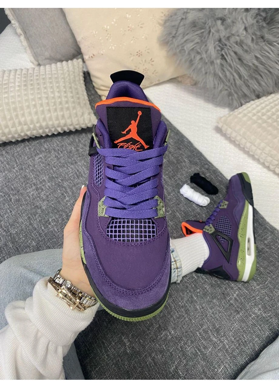 Фіолетові літні кросівки nike air jordan retro 4 canyon purple найк аір джордан фіолетові No Brand