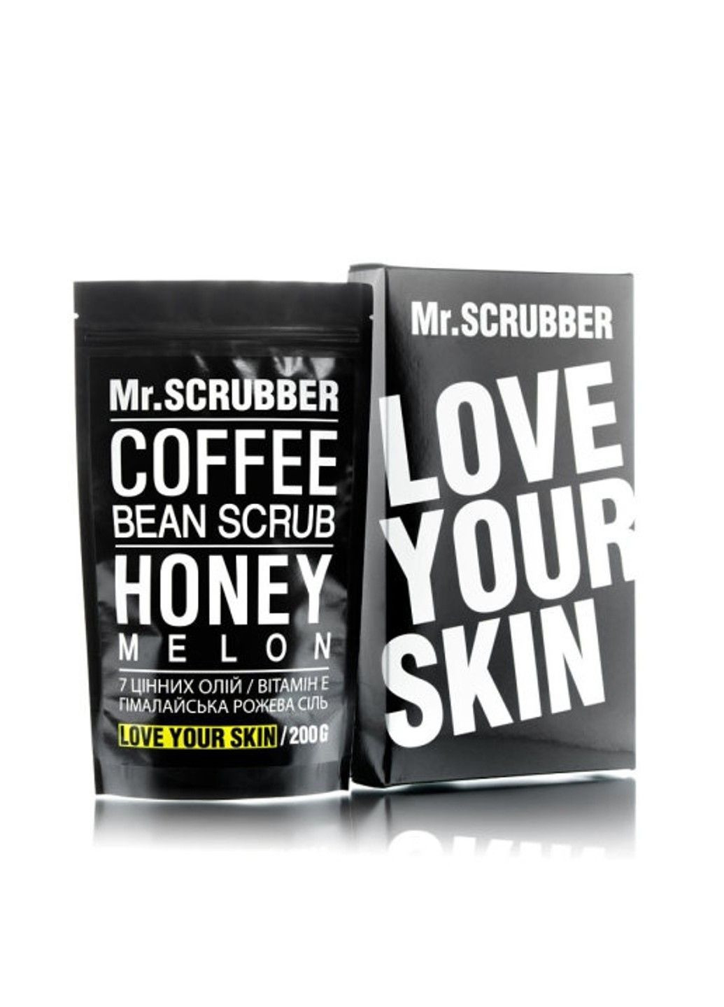 Скраб кавовий з гімалайською сіллю для обличчя та тіла Mr.Scrubber Honey Melon 200g Mr. Scrubber (298054286)