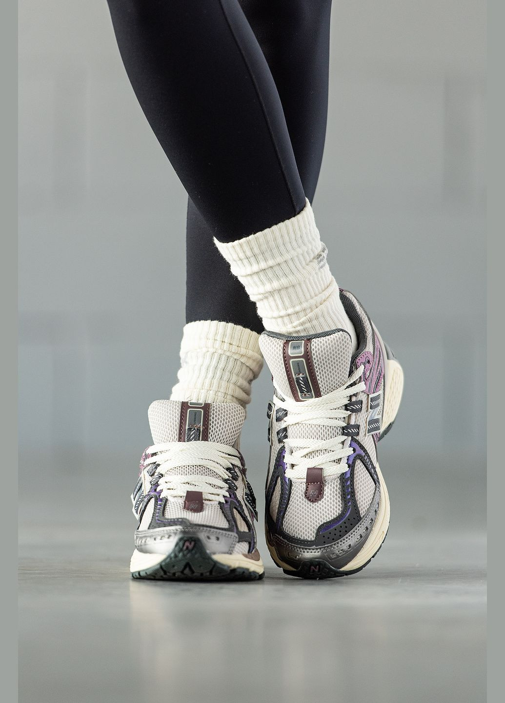 Кроссовки женские и мужские New Balance 1906R Grey Purple | Нью Баланс 1906 серые No Brand серые демисезоны (333811290)