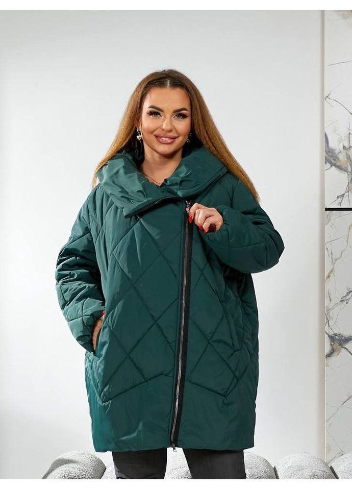 Зелена демісезонна куртка єврозима ну-1427/3 ( ) No Brand