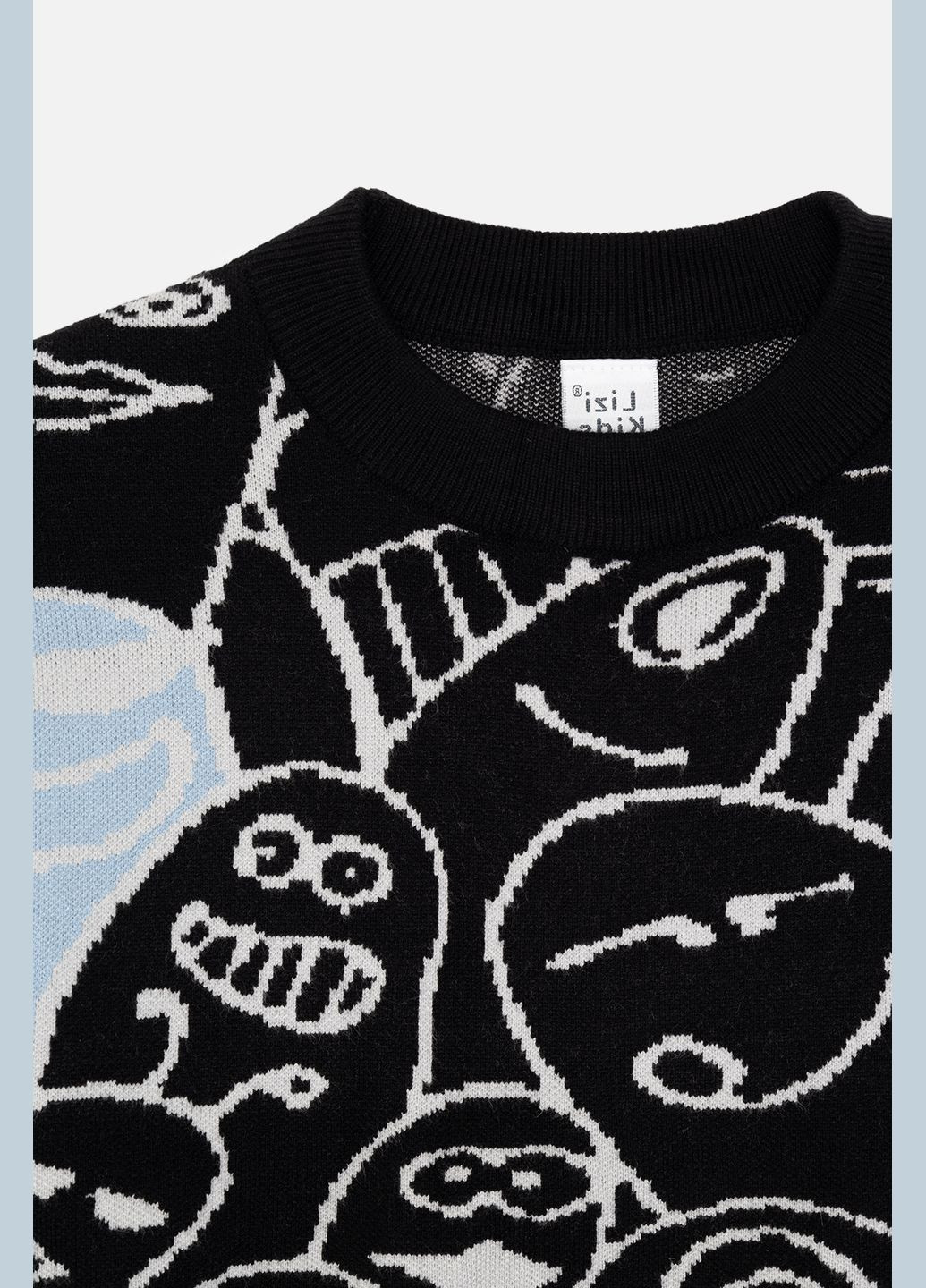 Джемпер для хлопчика колір чорний CB-00258725 Lizi Kids (314909861)