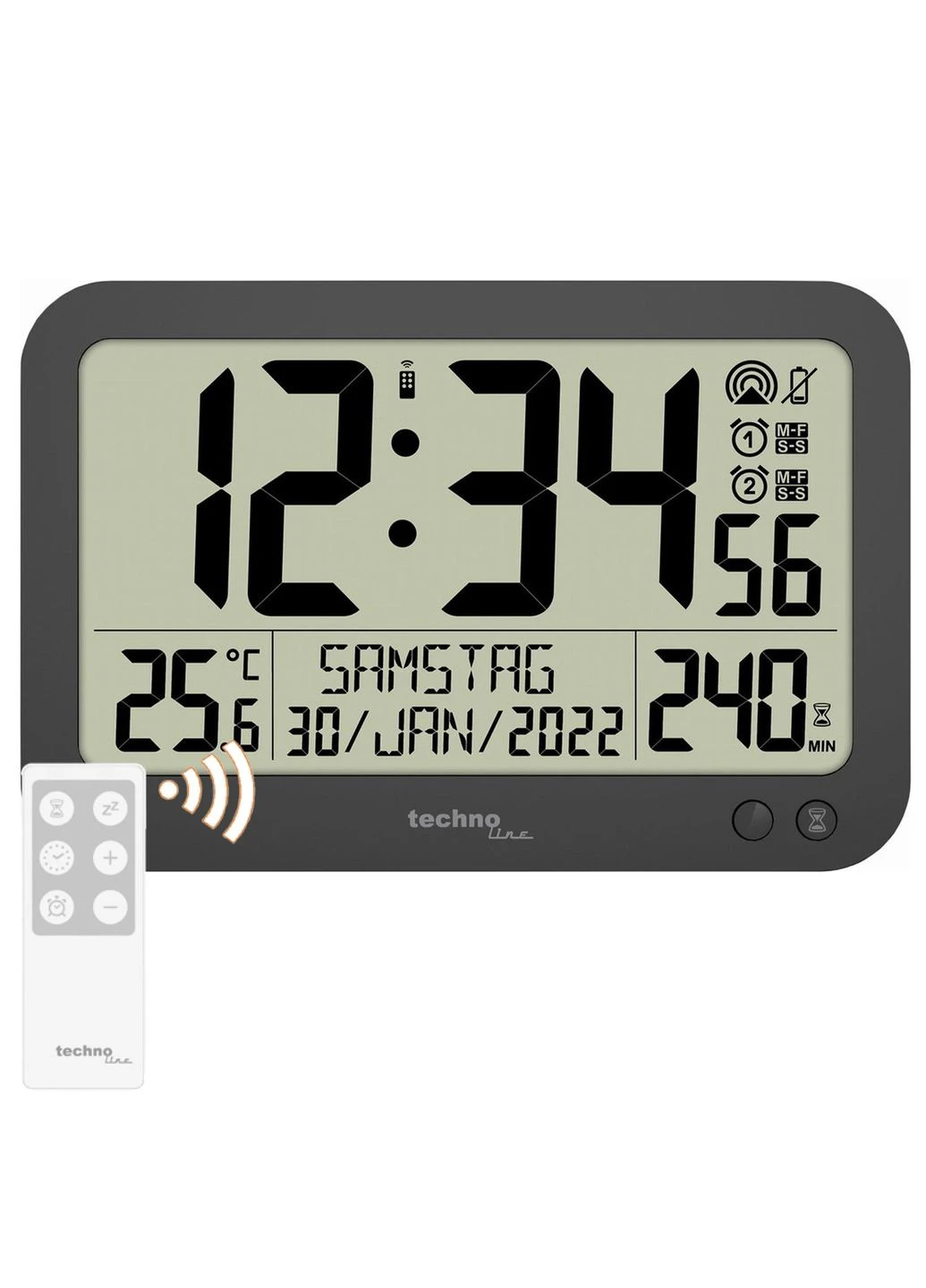 Годинник настінний WS8026 Black (WS8026) Technoline (315937268)