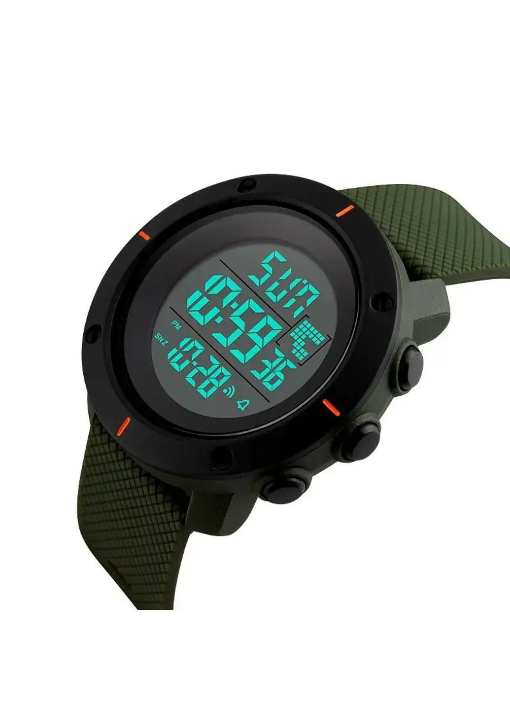 Чоловічий спортивний годинник 1213 dekker (Зелений) Skmei (314483123)