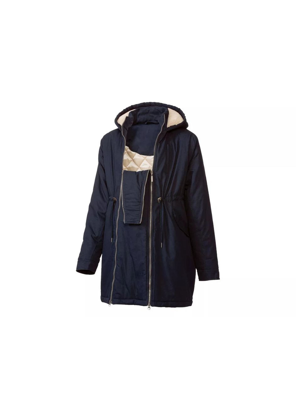 Темно-синяя демисезонная куртка демисезонная для беременных и слингокуртка 3 в 1 для женщины 414711a 38(s) Bellybutton