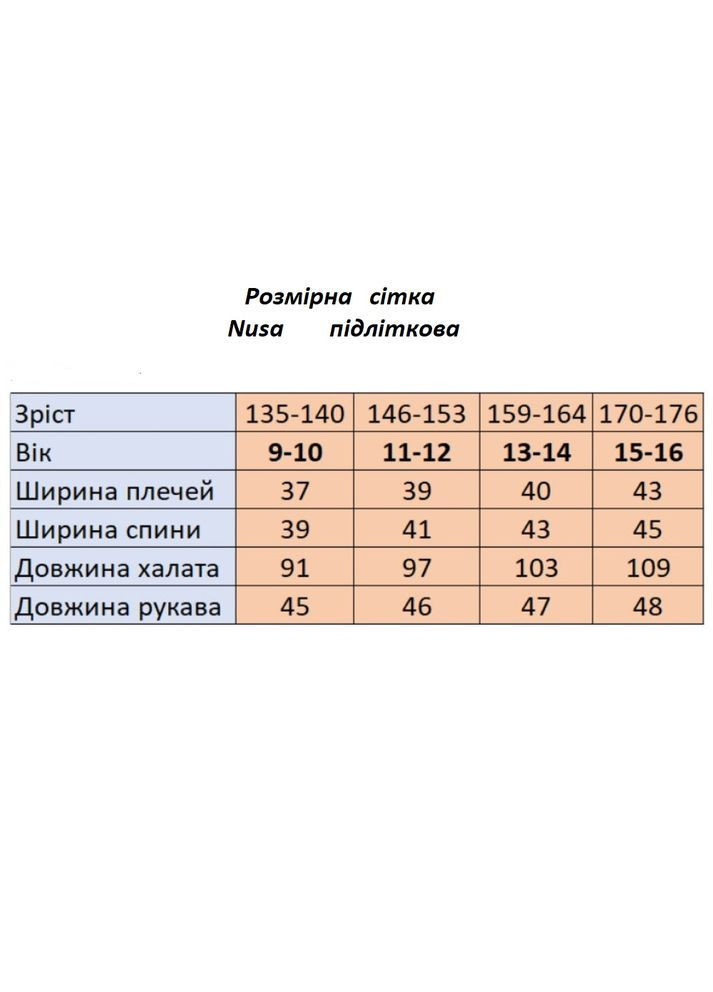 Халат детский натуральный для мальчика Nusa (364687967)