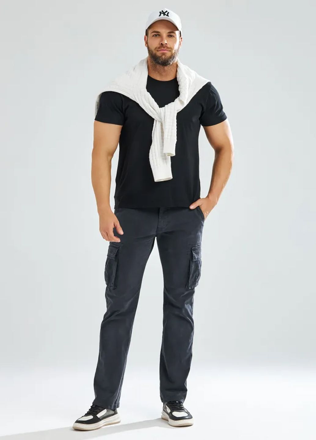 Чоловічі штани Карго з ременем X hey (369662166)