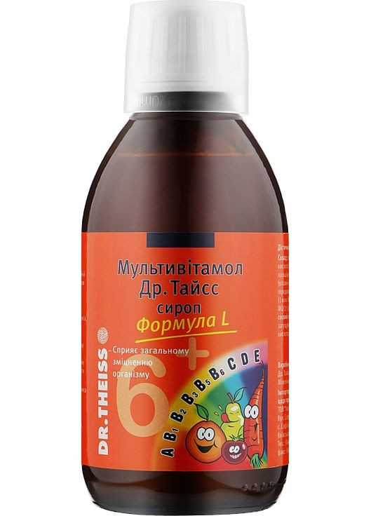 Сироп Др. Тайсс "Мультивитамол", формула L 200ml (913220-105798) Dr.Theiss (369123261)