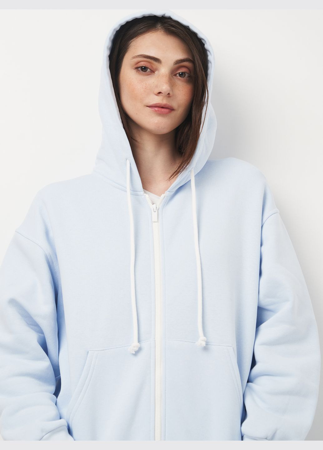 Зип-худи женское утепленное с начёсом чёрнное Роза (315164808)