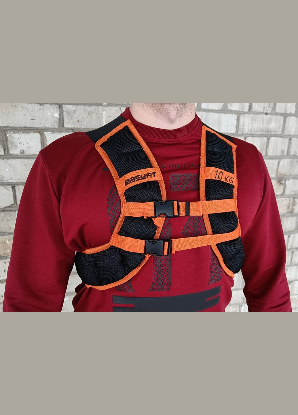 Жилет-утяжелитель JetPack 10 кг с металлическими шариками EasyFit (323163656)