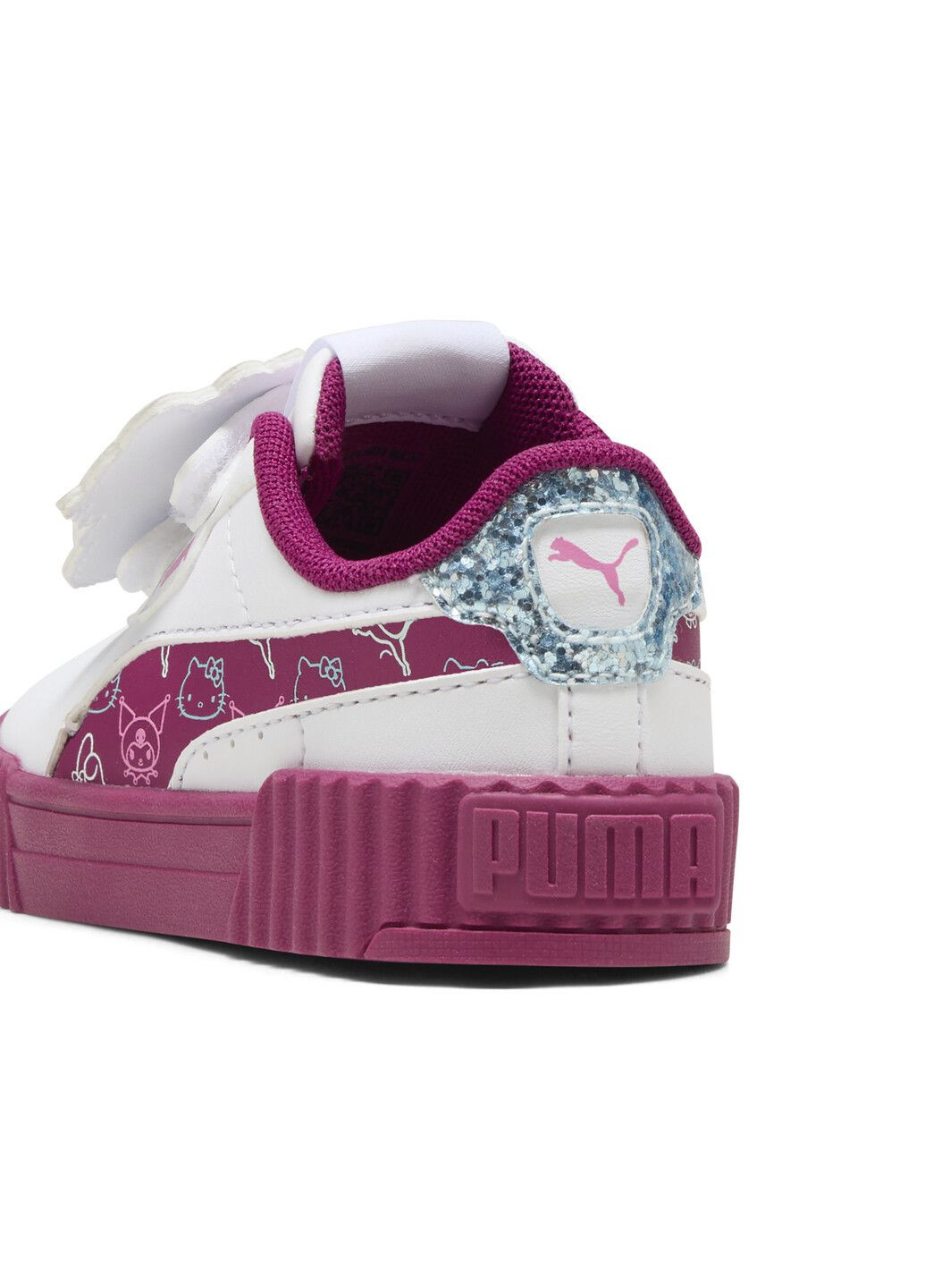 Белые всесезонные детские кеды x hello kitty and friends carina 3.0 sneakers toddlers Puma