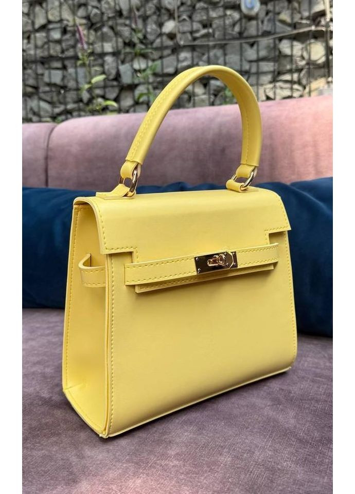 Сумка жіноча Крос боді жовта з екошкіри NIUNIU (361230257)