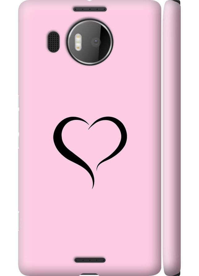 3D пластиковый матовый чехол 'Сердце 1' для Endorphone Microsoft Lumia 950 XL Dual Sim (334728378)