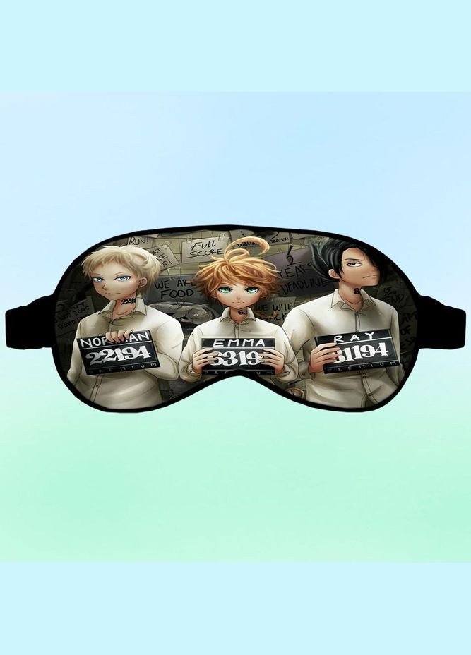 Маска для сну Аніме Обіцяний Неверленд #0001 чорна No Brand (315043341)