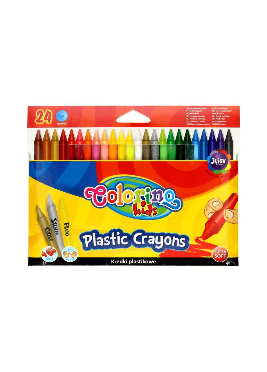 Олівці стираються воскові кольорові 24 кольори 67348PTR Colorino (309010859)