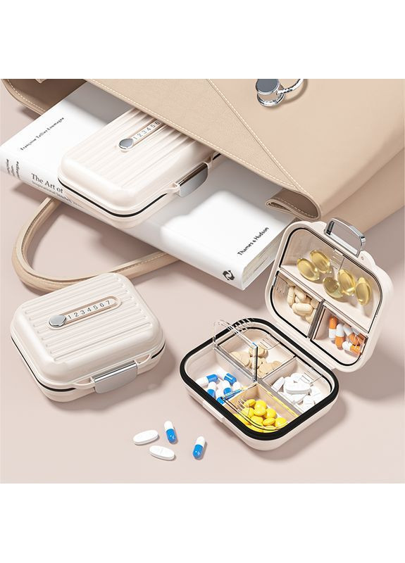 Портативный органайзер для таблеток на 7 отделений - вместительная таблетница Fashion, размер S More (369157001)