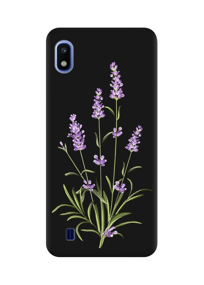 Матовий чорний чохол на Samsung Galaxy A10 (2019) A105:: Гілочки лаванди (принт 266) Creative (359485078)