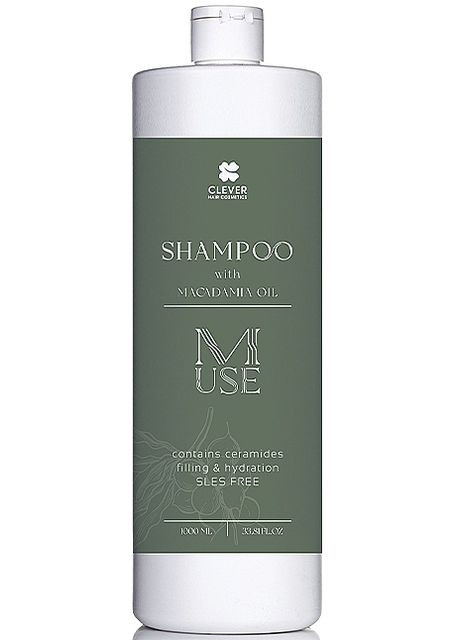 Шампунь для волос с маслом макадамии M-USE Shampoo With Macadamia Oil 1000ml (1207945-187937) Clever Hair Cosmetics (368607053)