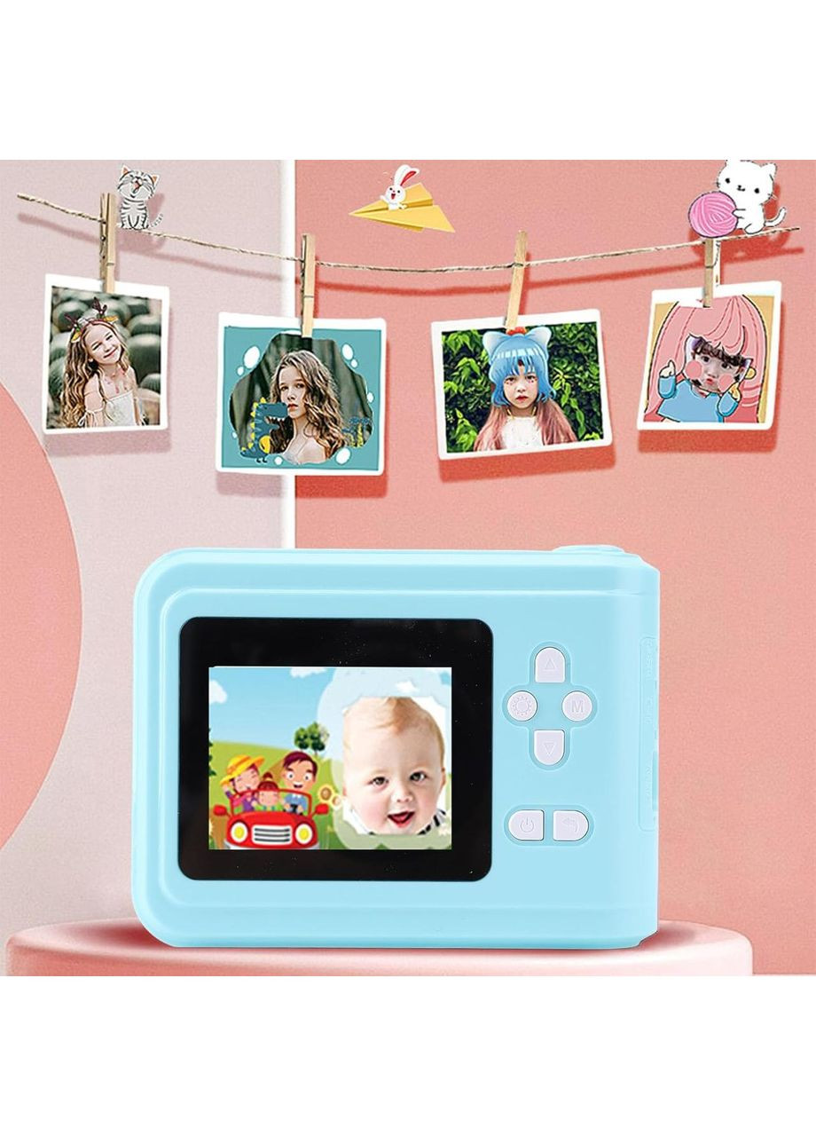 Детская мгновенная цифровая камера с термопечатью 48 МП, Full HD 1080P, с 3 рулонами бумаги, фотоаппарат для детей China (361848886)