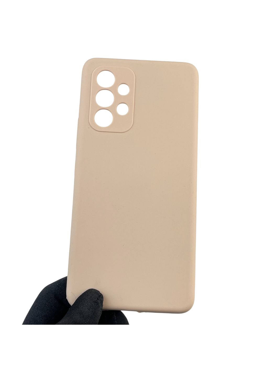 Чехол для Galaxy A53 5G (SM-A536E) силиконовый с микрофиброй нескользящий на самсунг а53 5г пудровый Samsung (366231833)