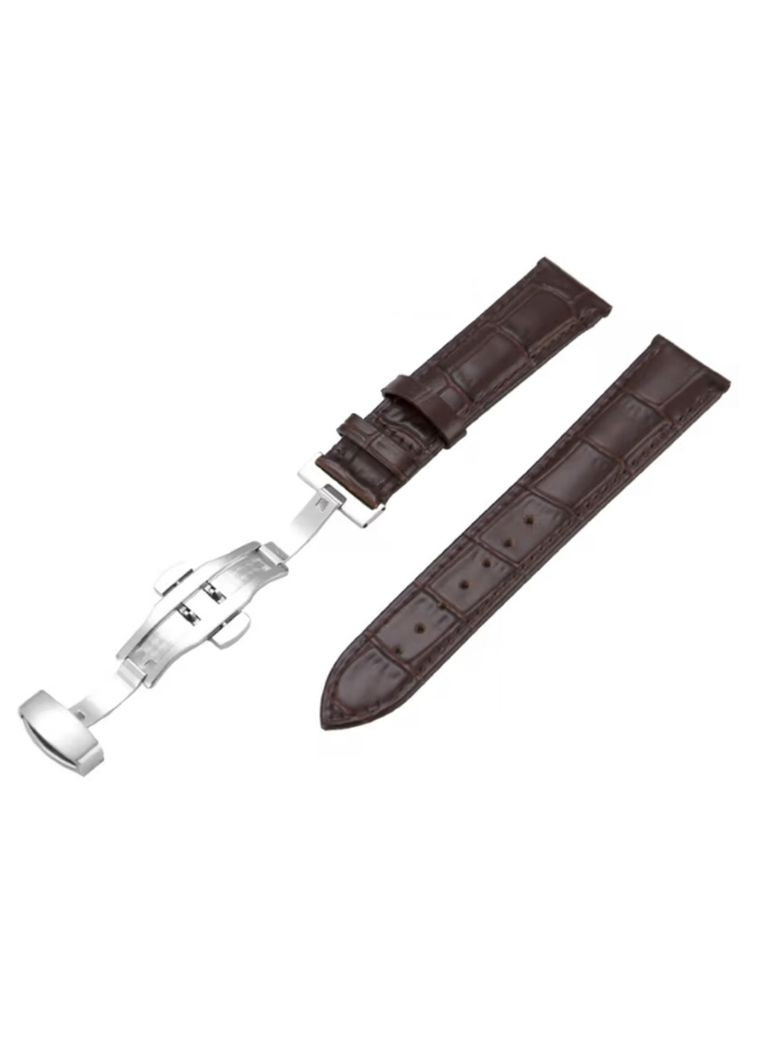 Ремешок коричневый DeLuxe клипсовый размер 22 Besta (331601498)