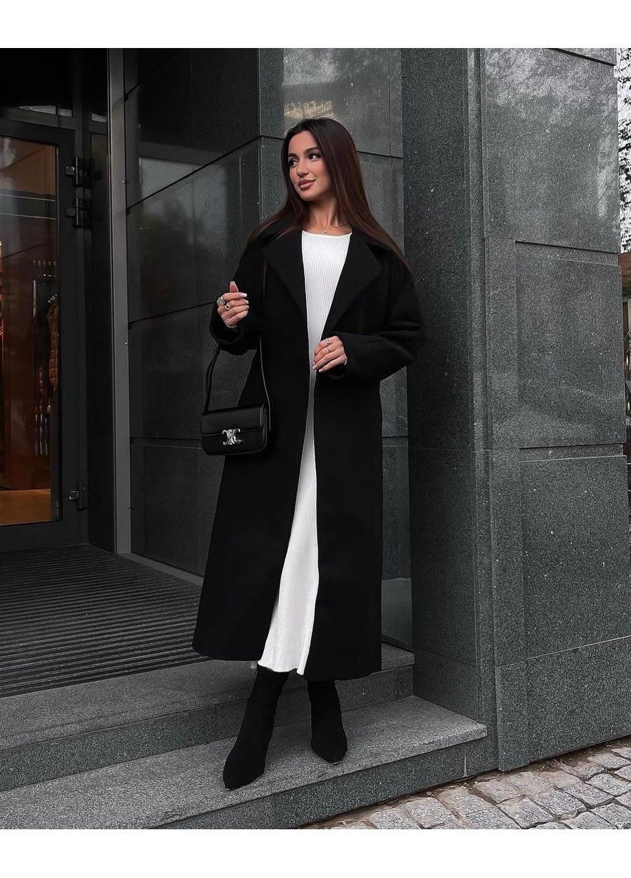 Черное демисезонное Пальто Garna