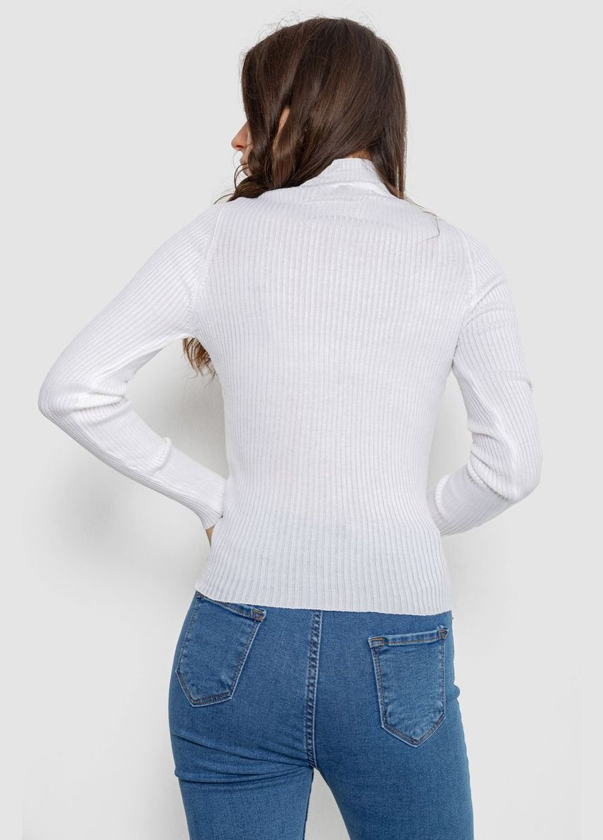 Белый водолазка женская в рубчик,, 214r91306 Ager