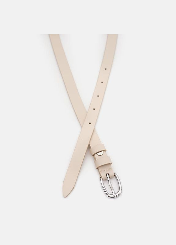 Жіночий ремінь шкіряний 100v1genw61-h Бежевий Borsa Leather (302972441)