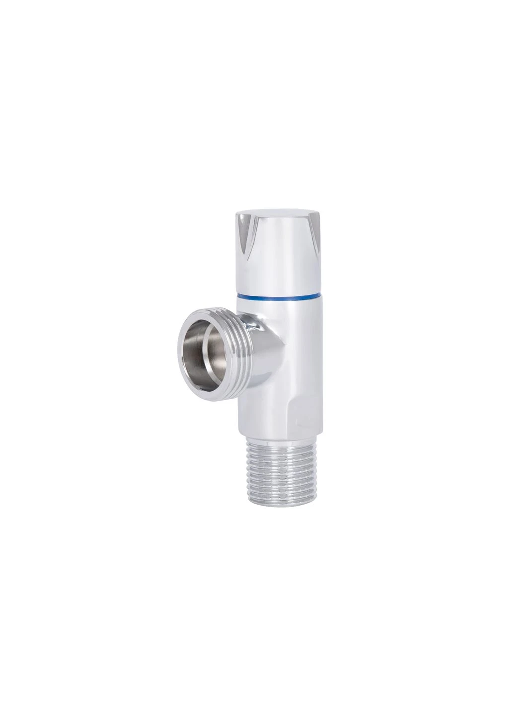 Кран кутовий Standart (ручка кругла) з керам.буксою 1/2"З х 3/4"З Thermo Alliance SF342W1520 (337514948)