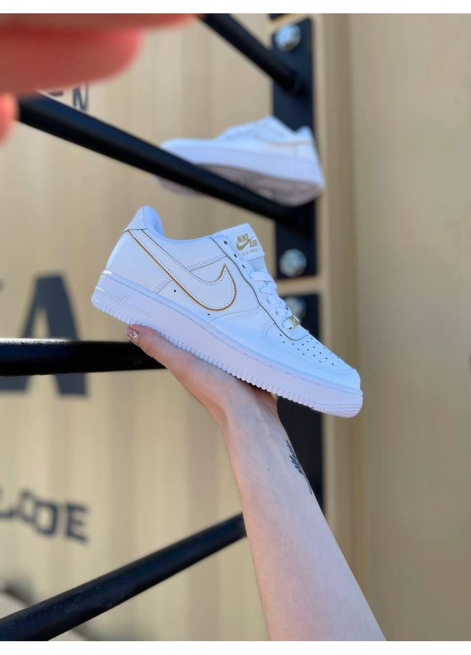 КРОСІВКИ ЖІНОЧІ NIKE AIR FORCE 1 WHITE 5 НАЙК АІР ФОРС 1 ПРЕМІУМ No Brand білі демісезони (369389831)