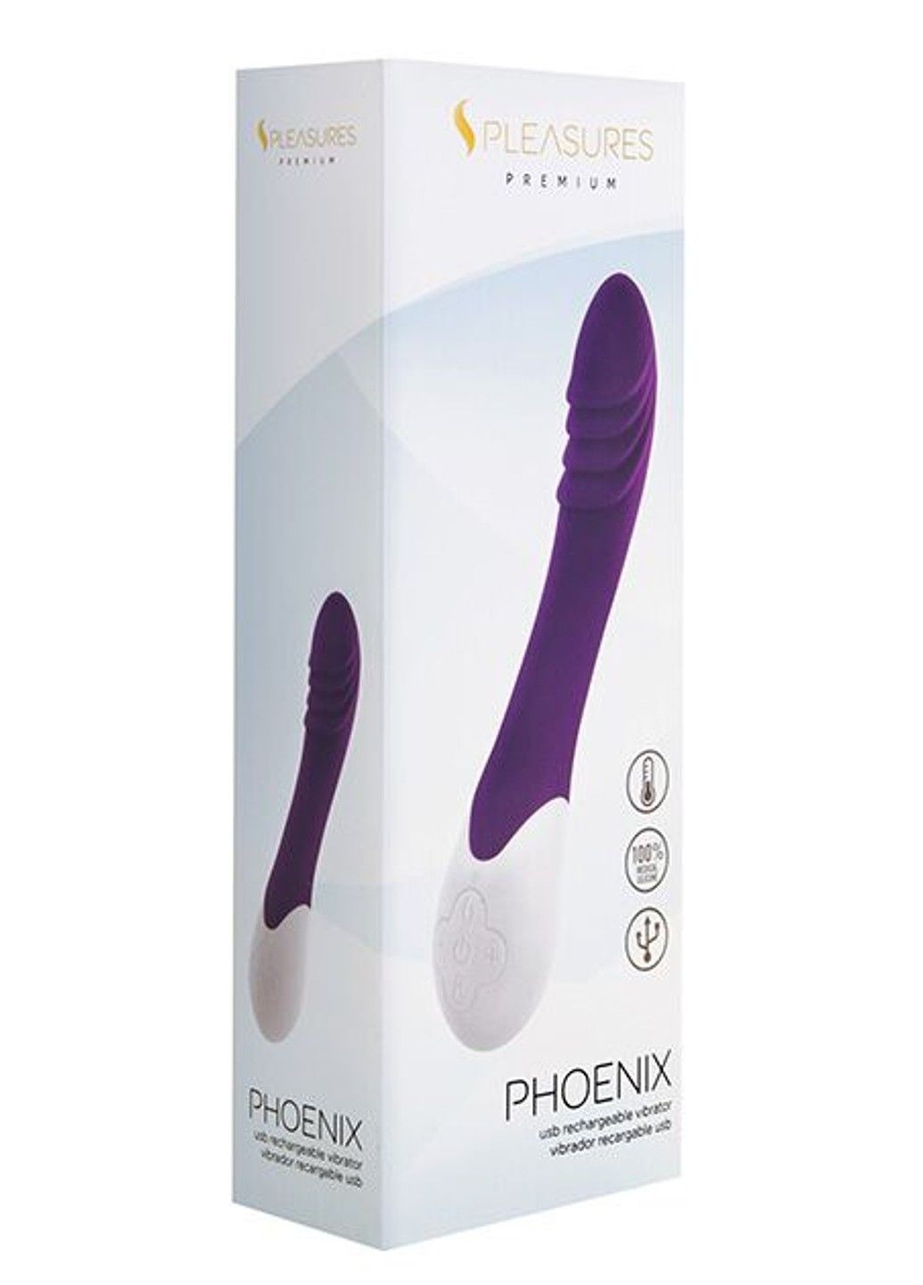 Вибратор Premium Phoenix для точки G с нагревом S Pleasures (348517777)