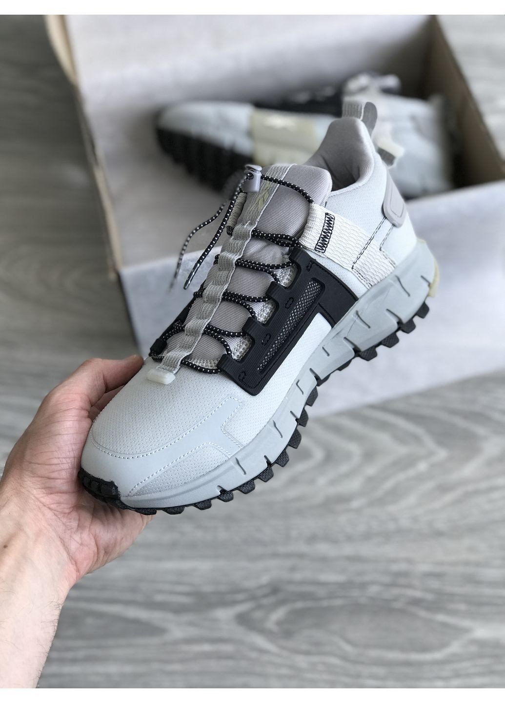 Кросівки жіночі Reebok Zig Kinetica Edge Grey Black | Рібок Зіг Кінетіка Едж сірі чорні No Brand сірі демісезони (363026444)