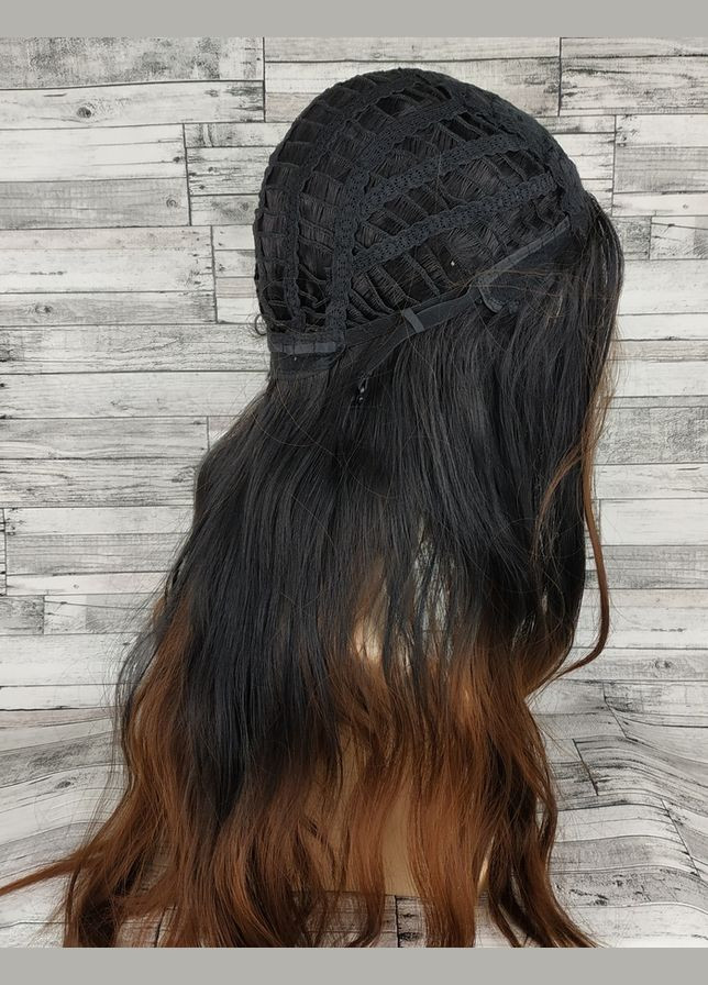 Парик женский волнистый с пробором без челки омбре из термоволокна No Brand 6291 (280911773)