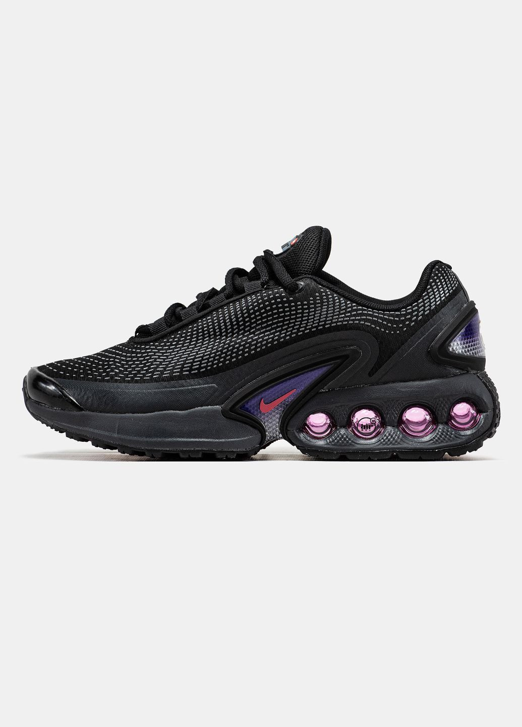 Кроссовки женские и мужские Nike Air Max DN black | Найк Аир Макс ДН черные No Brand чёрные демисезоны (315483077)