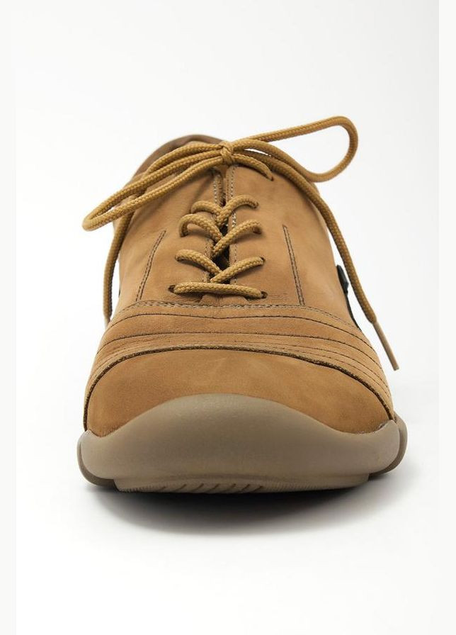 Бежевые всесезонные мужские кожанные кроссовки (30 см) бежевые (503) Binom