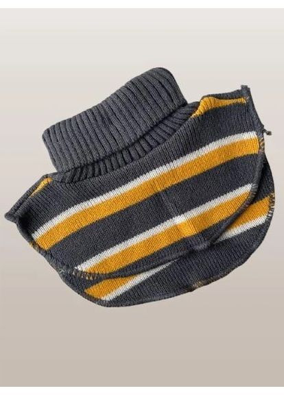 Детская вязаная манишка (теплый шарф) 5.10.15 one size темно-серый No Brand (372446113)