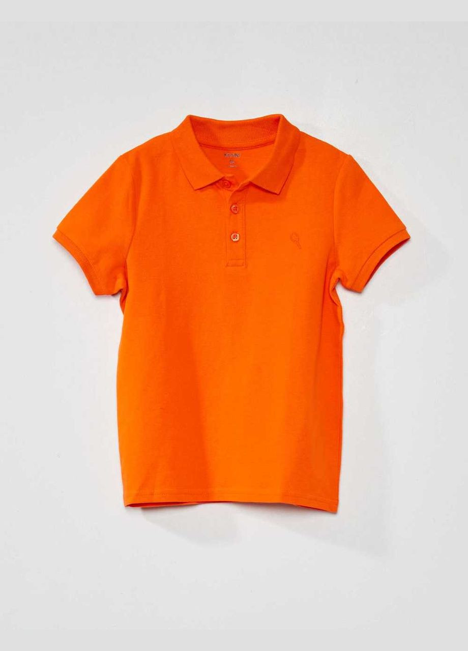 Оранжевая детская футболка-поло лето,оранжевый, для мальчика Kiabi