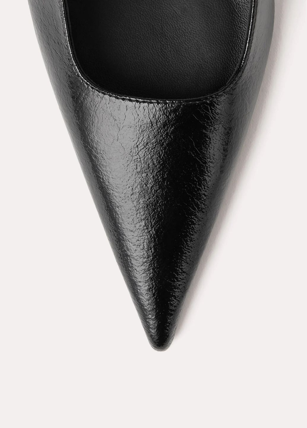 Черные кожаные слингбеки TOTEME на среднем каблуке