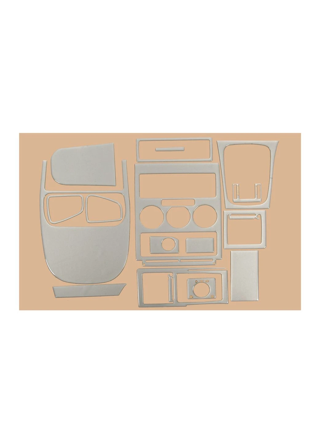 Накладки на панель Титан для Opel Astra G classic 1998-2012 рр Meric (389057523)