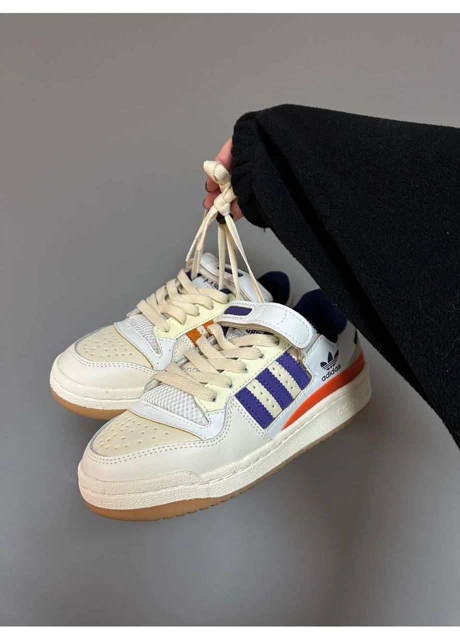 Оранжевые летние кроссовки adidas forum low 84 purple orange адидас форум No Brand
