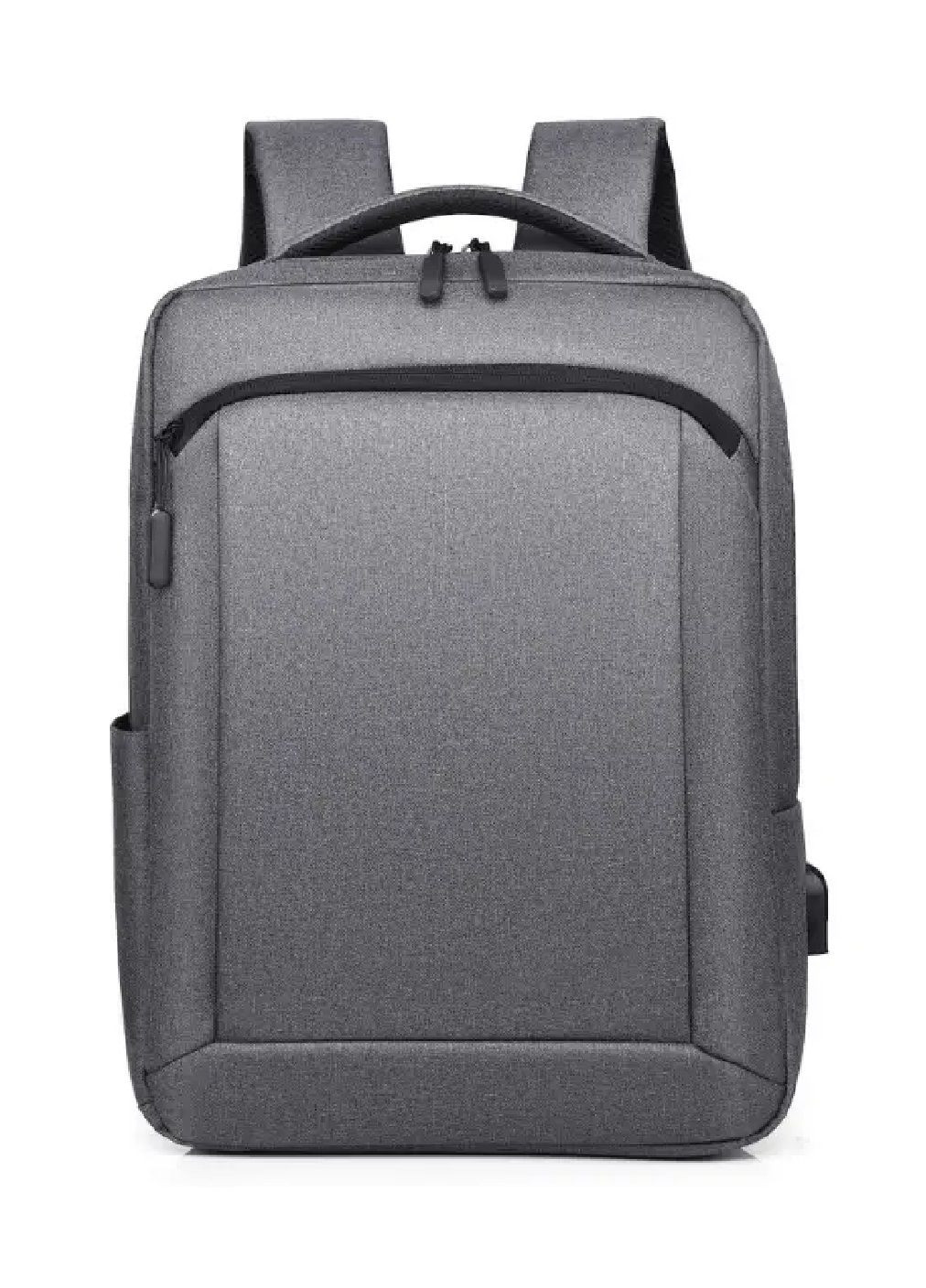 Рюкзак повседневный городской с карманом для ноутбука ремнем для багажа оксфорд 42х29.5х11 см 13 л (477545-Prob) Серый Unbranded (297984305)