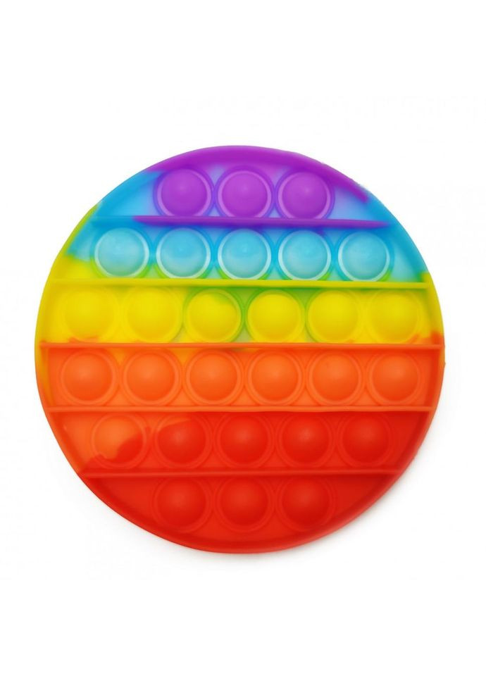 Игрушка-антистресс "POP-IT" PPT-C (Multicolor) Круг Радужный No Brand (365248284)
