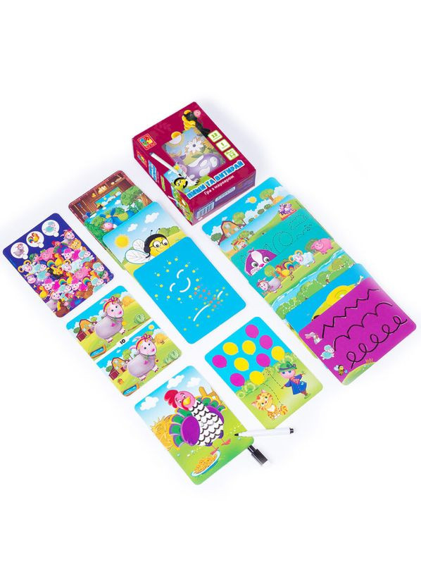 Настольная игра Пиши и вытирай "Ферма" VT501019 рус Vladi toys (304411629)