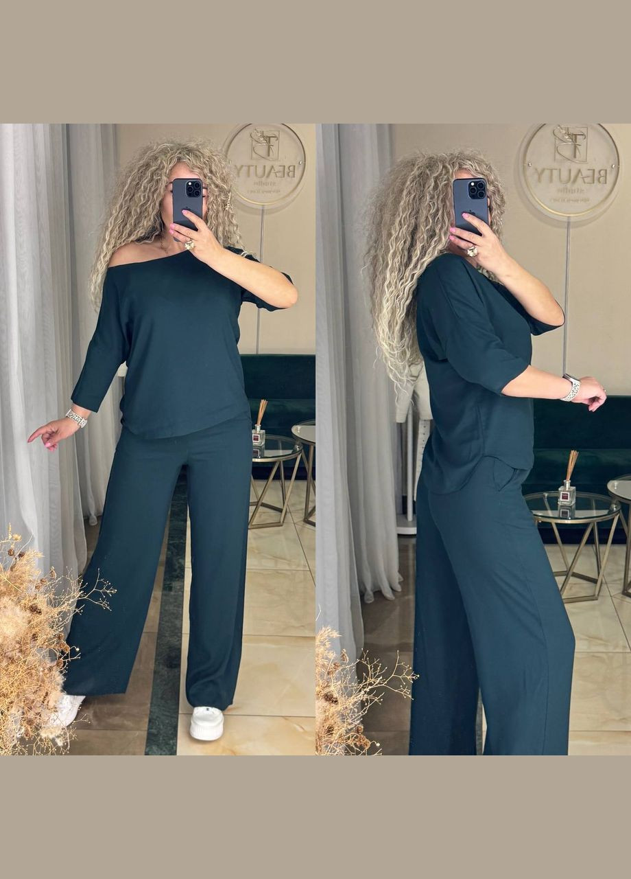 Жіночий літній костюм з натуральної тканини No Brand С1519-1518-2000/11 (347176261)